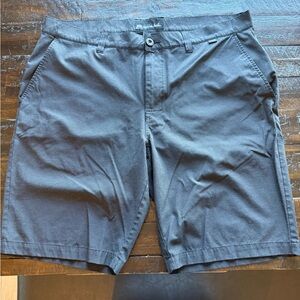 Travis Mathew Charcoal Flat Front Shorts